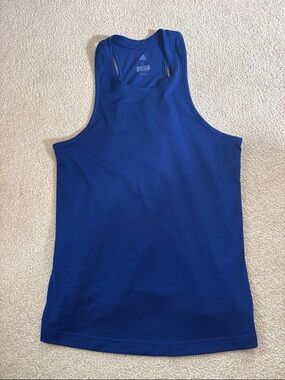 adidas Blue Athletic Racerback Tank